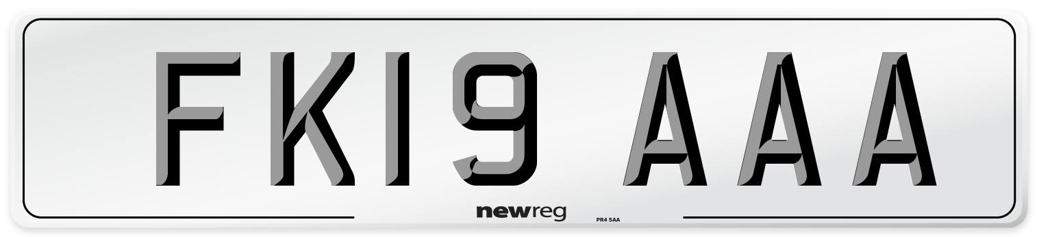 FK19 AAA Number Plate from New Reg